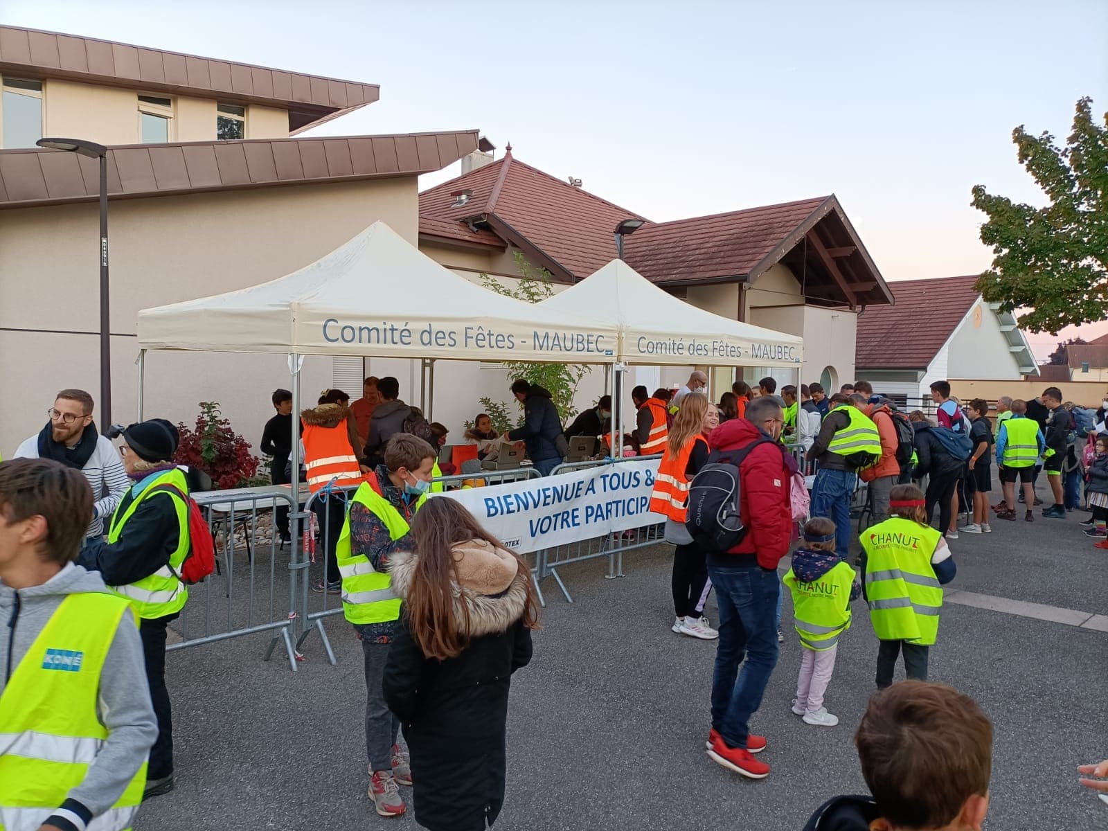 LP Tent shelters at a community public event