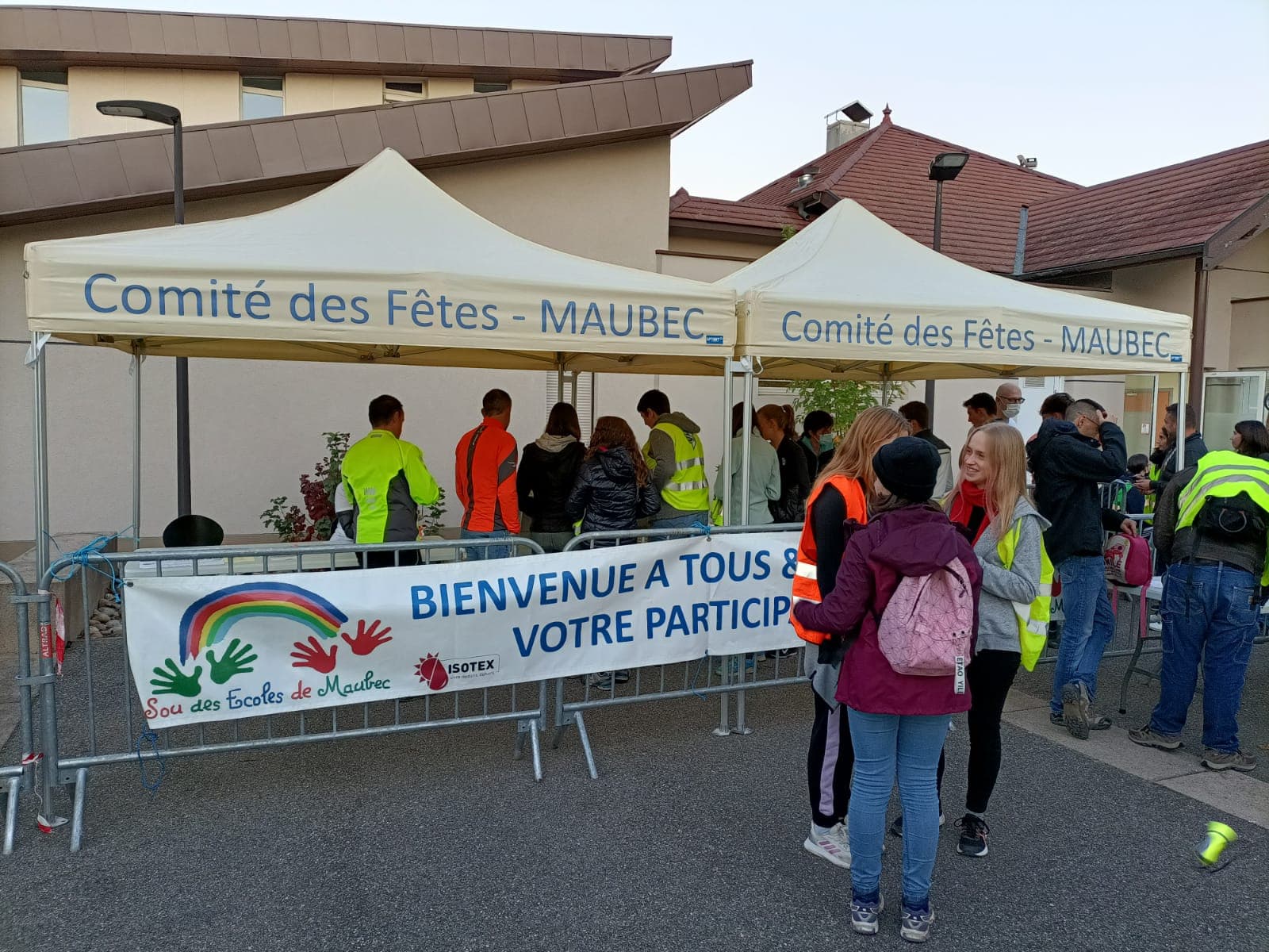 LP Tent market gazebos set up for a local-authority market