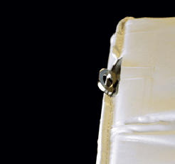 Close-up of an integrated anchorage ring on the XP frame foot