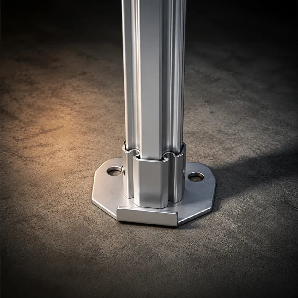 LP Tent ZP foot plate with two anchor holes for ground stakes