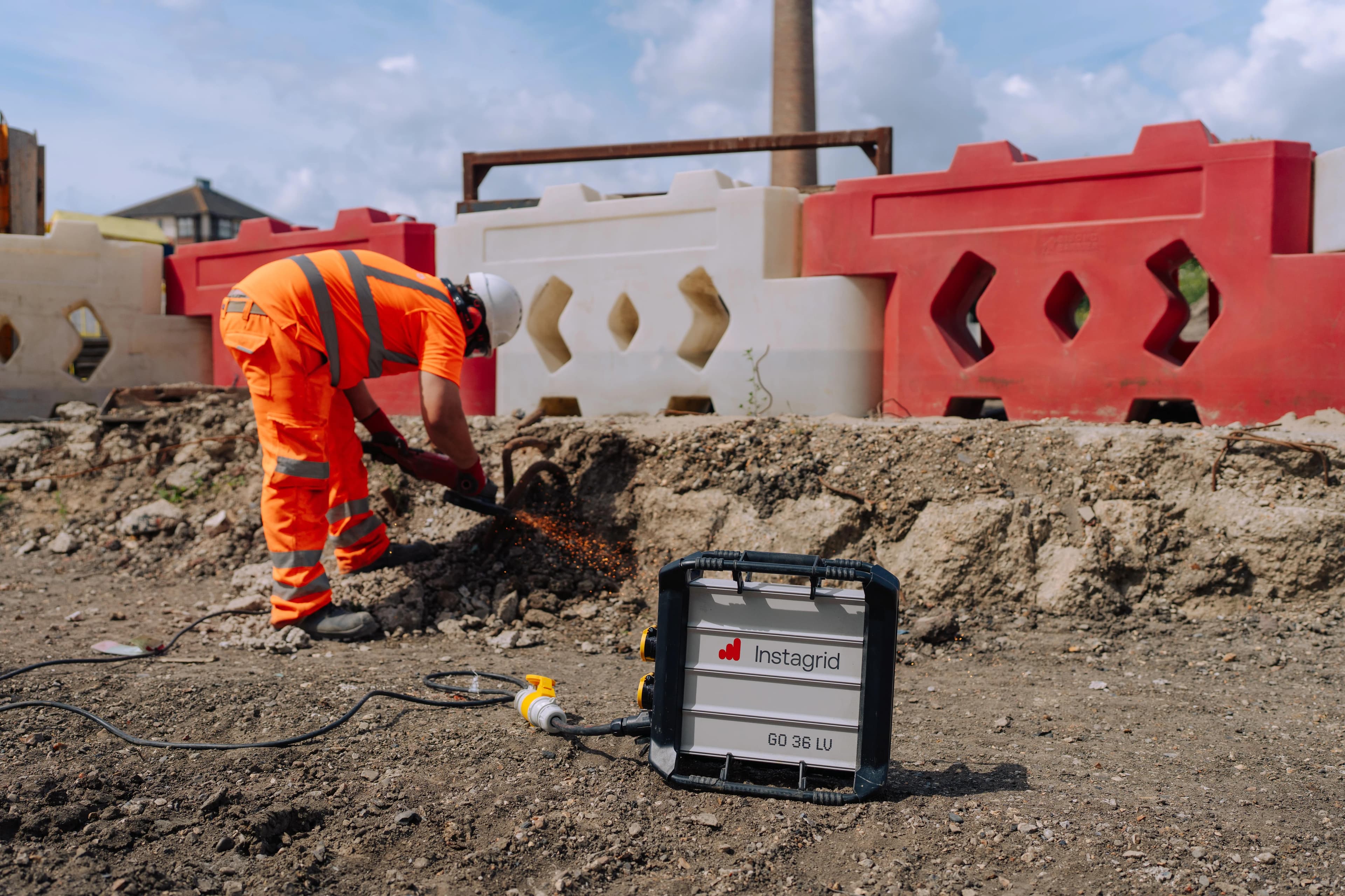 Instagrid GO 36 LV portable power supply in use